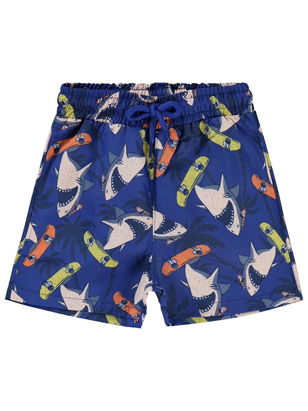Mavi Boys Erkek Çocuk Deniz Şortu 2-5 Yaş Saks