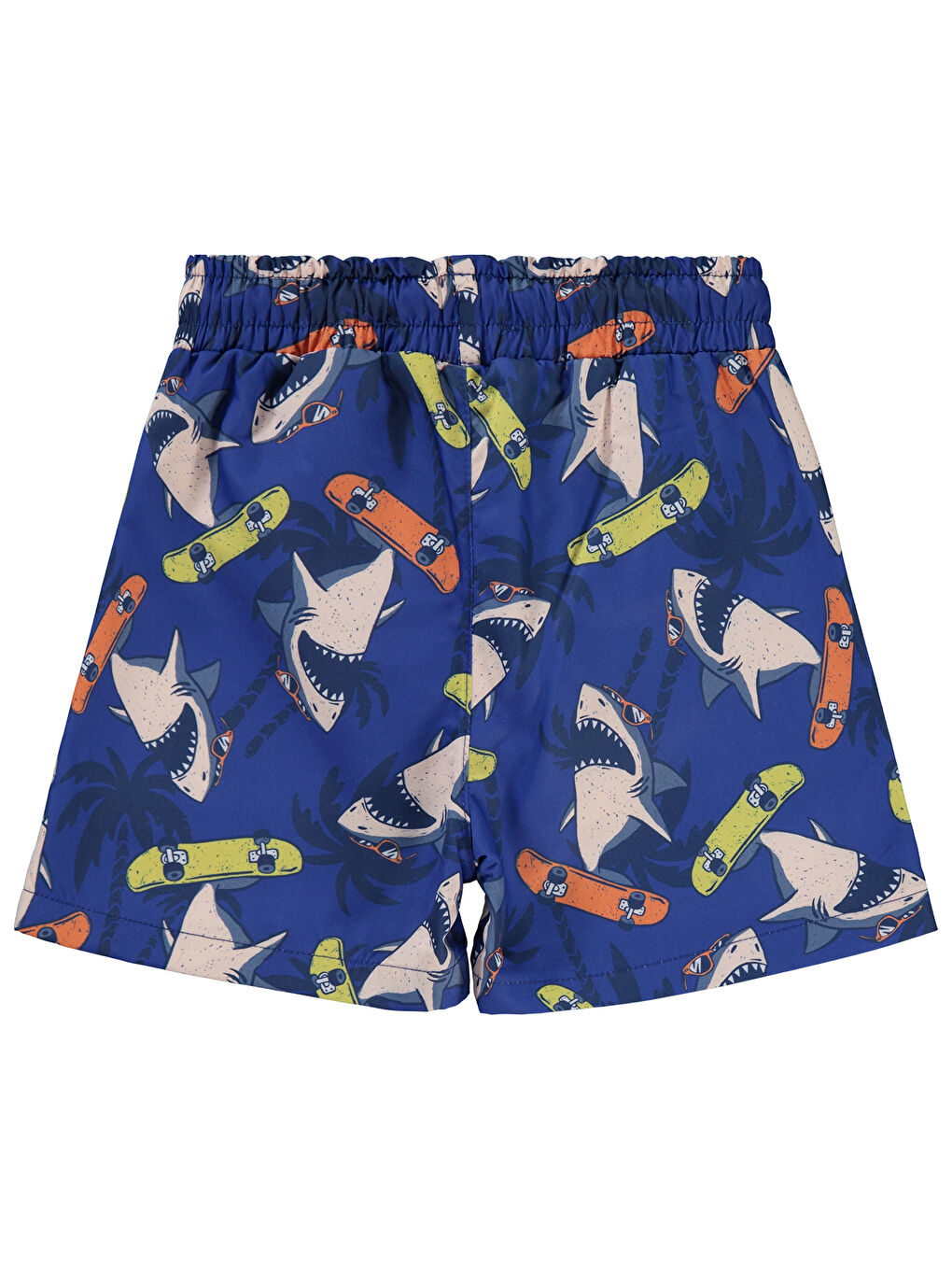Mavi Boys Erkek Çocuk Deniz Şortu 2-5 Yaş Saks-1