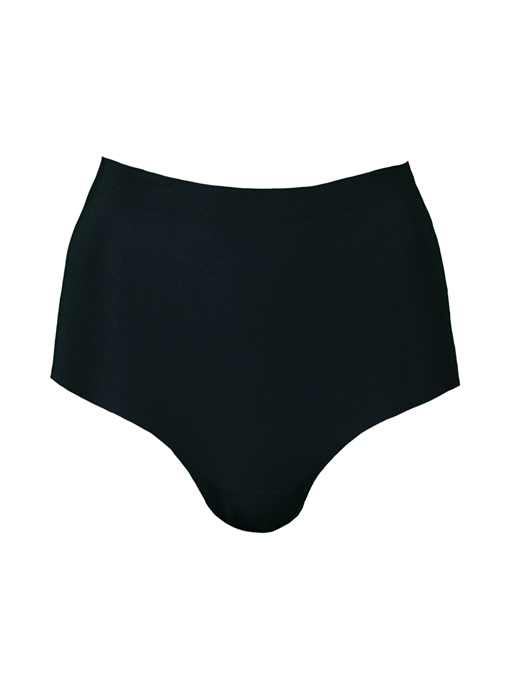 Büyük Beden Kaymaz Yüksek Bel Lazer Külot C19201 Siyah