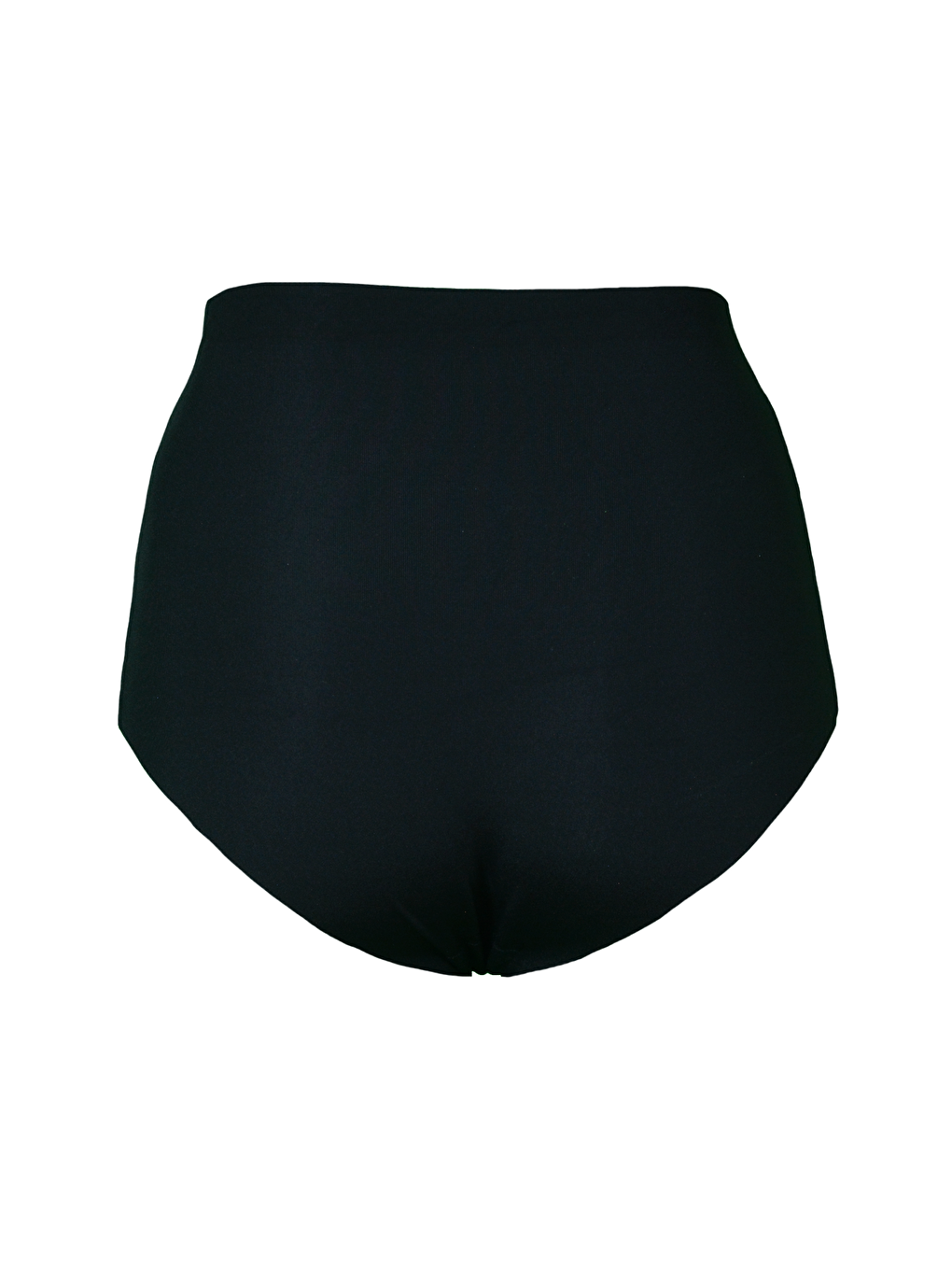 Büyük Beden Kaymaz Yüksek Bel Lazer Külot C19201 Siyah-1