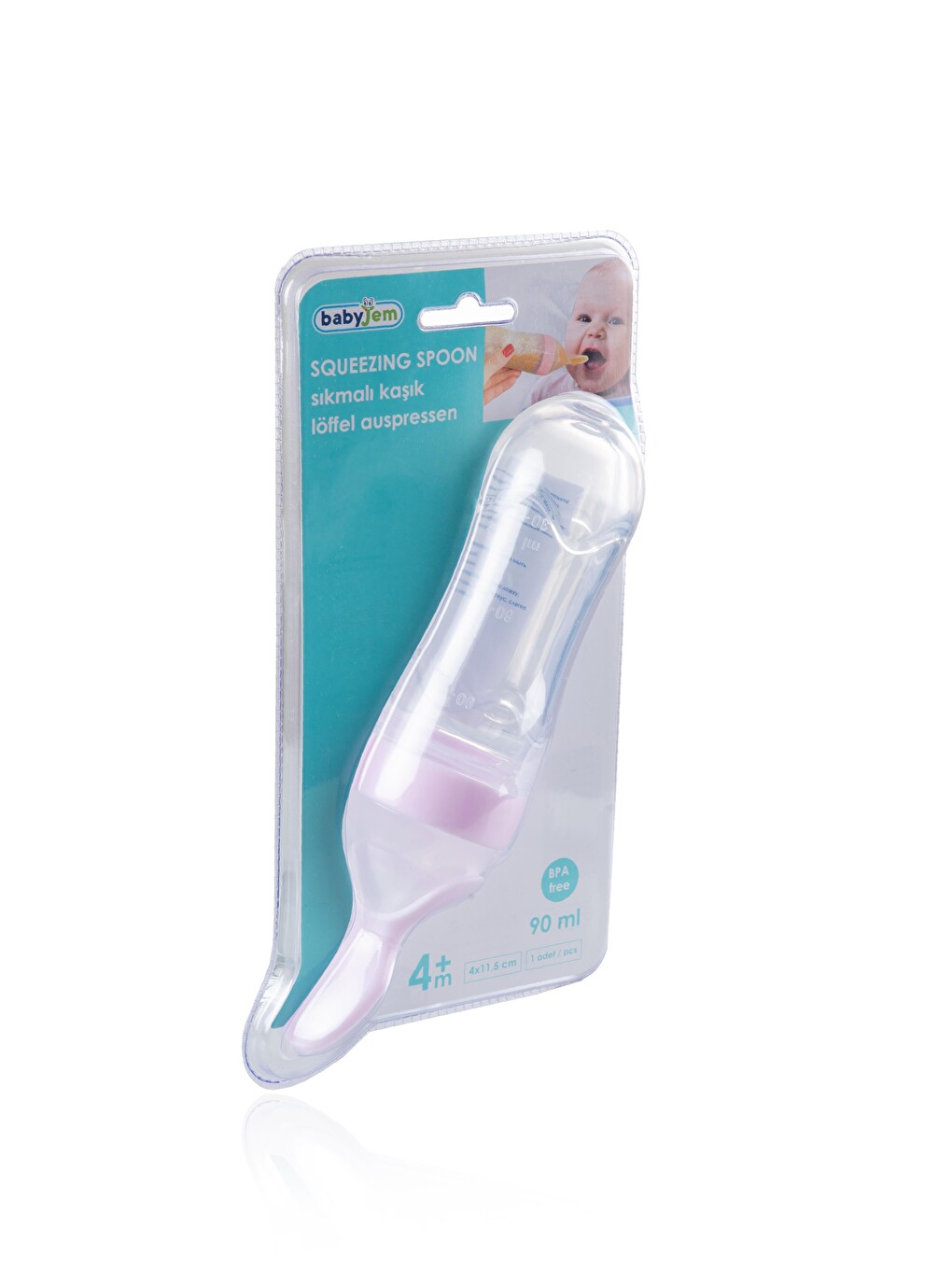 Sıkmalı Kaşık Pembe-6