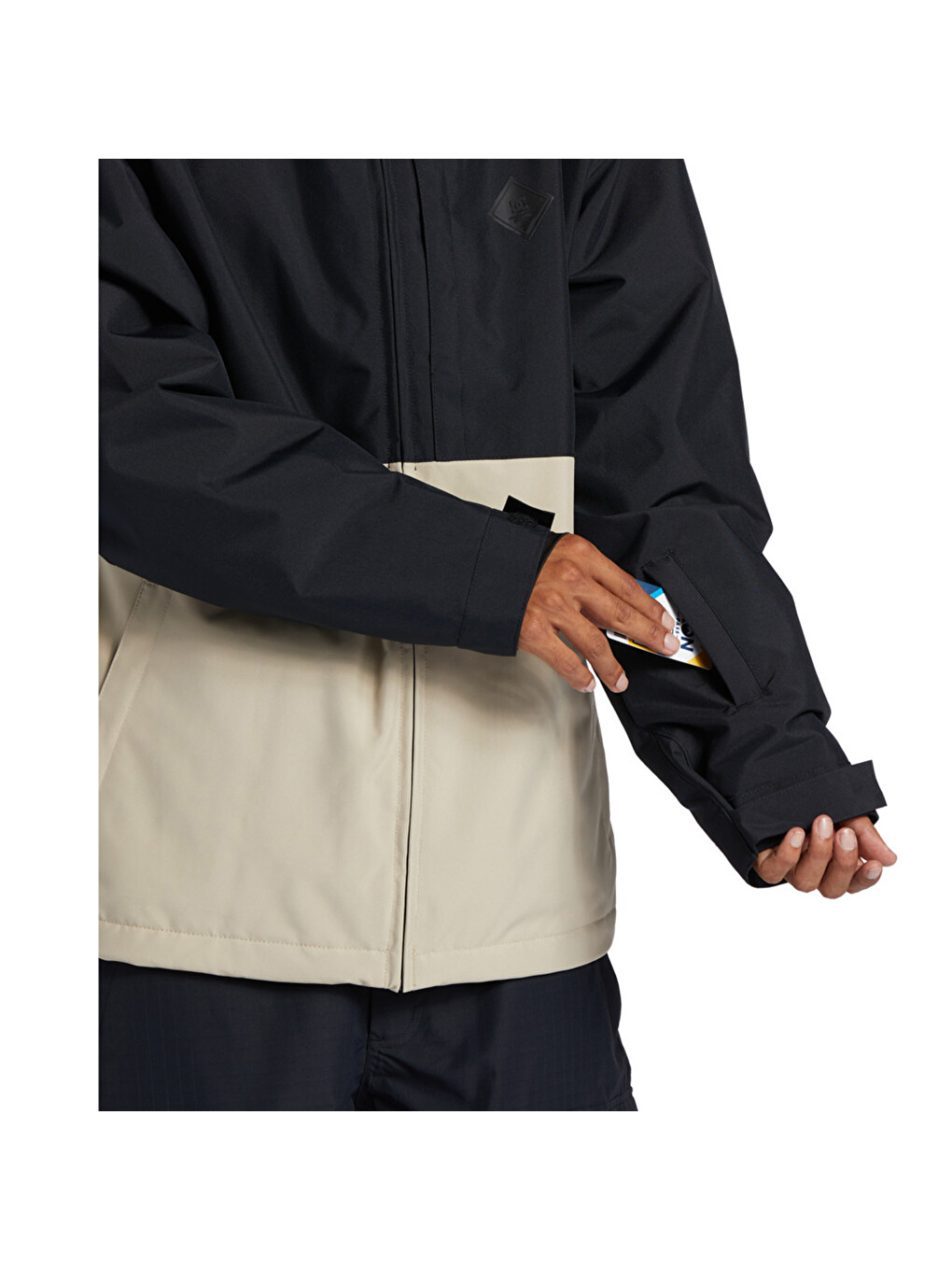 Basis Erkek Siyah Snowboard Ceketi-5