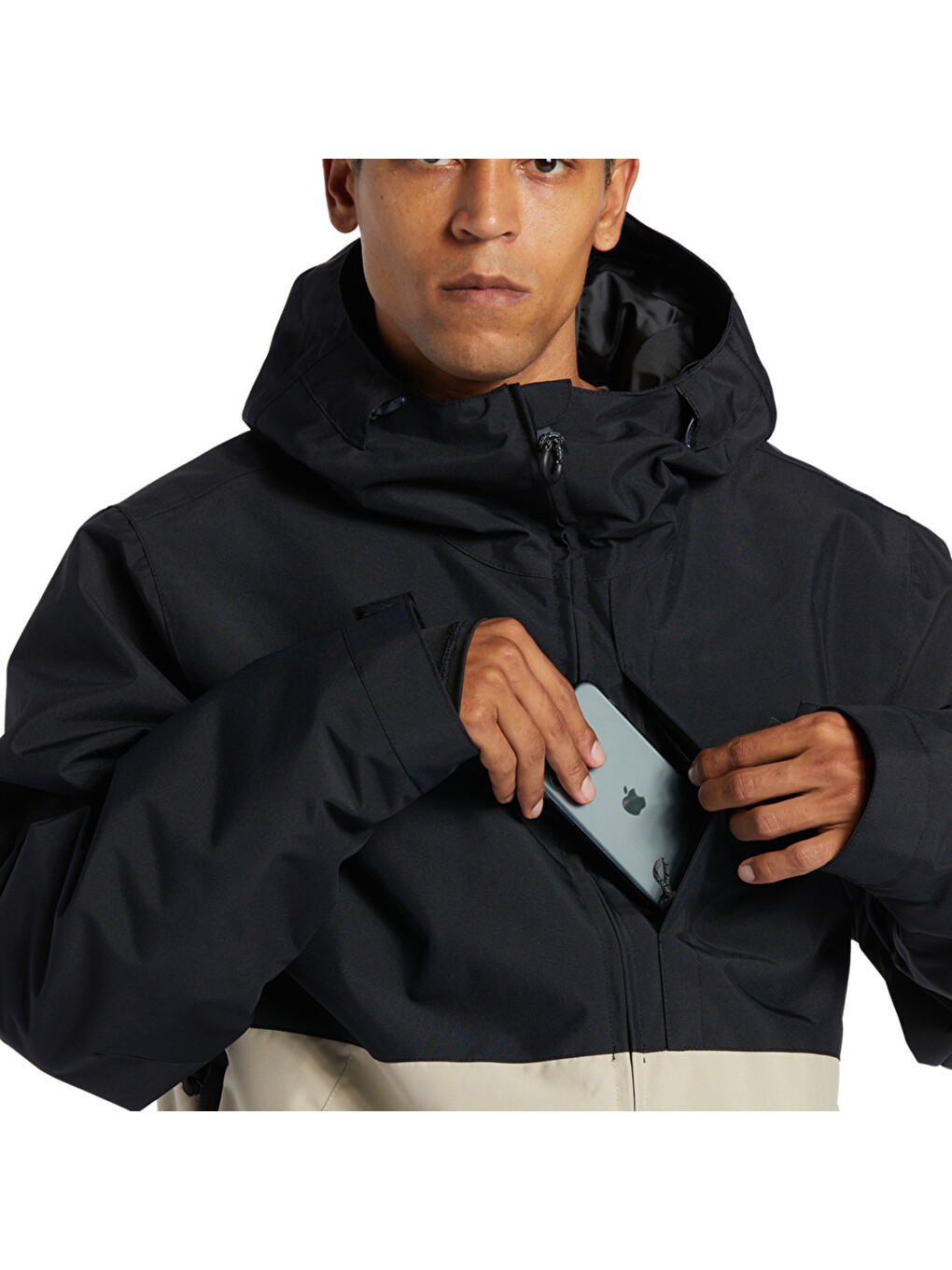 Basis Erkek Siyah Snowboard Ceketi-6