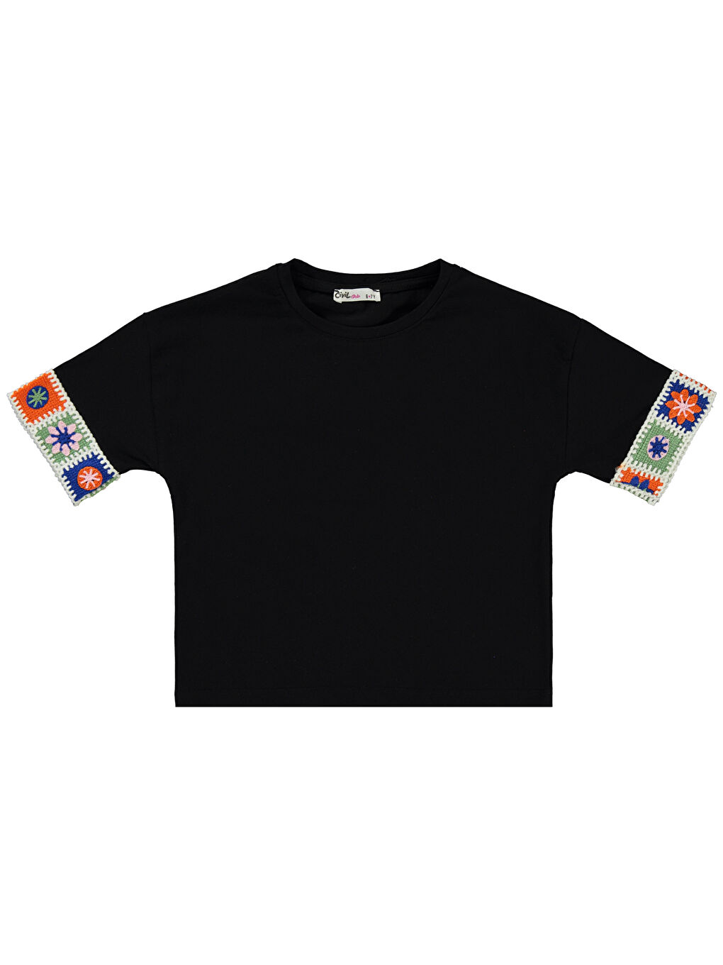 Girls Kız Çocuk Tişört 6-9 Yaş Siyah-2