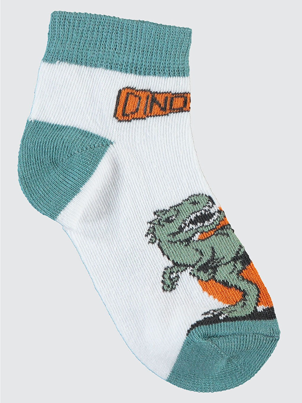 Erkek Çocuk 3'lü 2-12 Yaş Patik Çorap Mint Yeşili-3