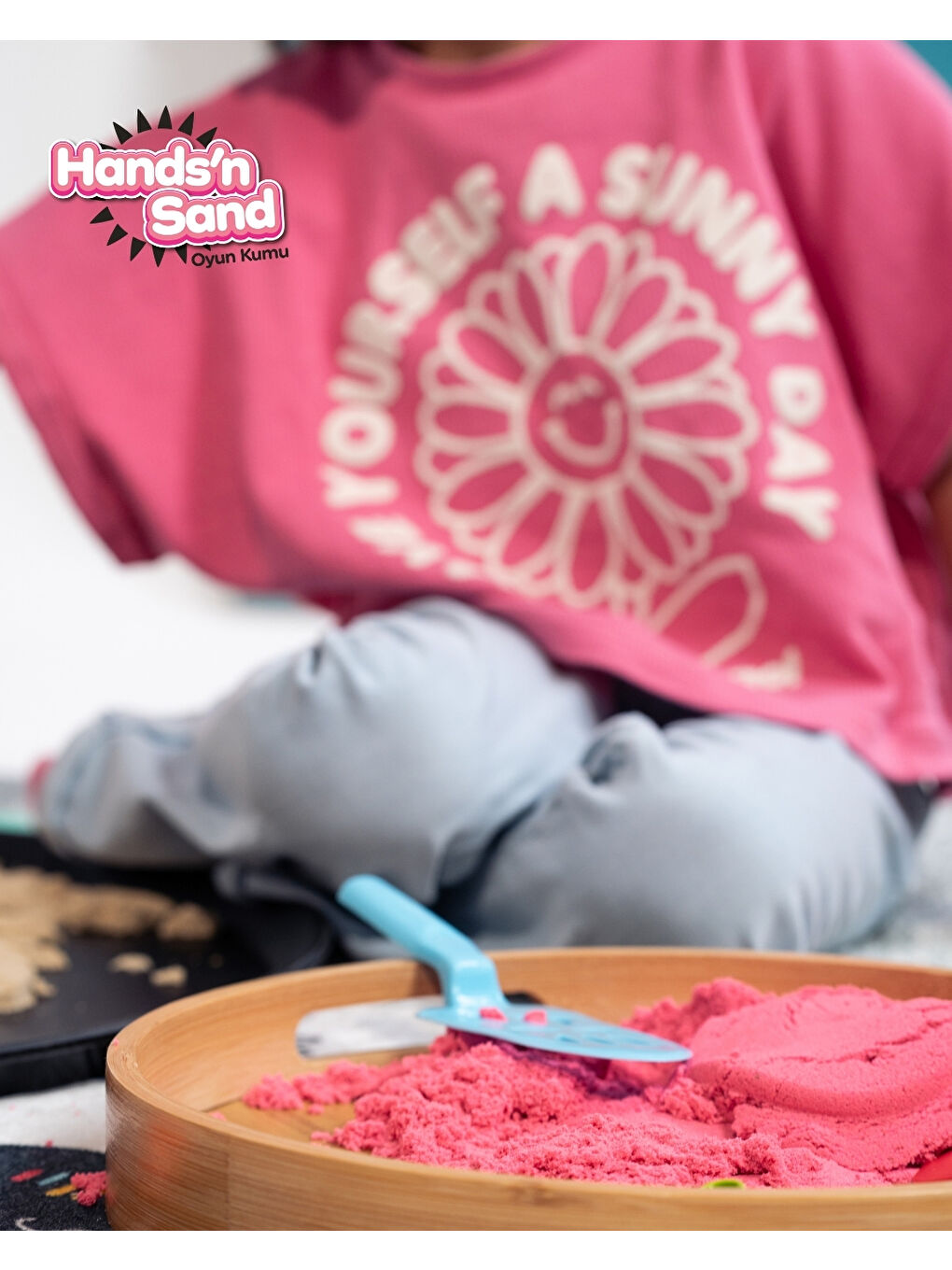 Hands'n Sand Doğal Kinetik Kum 500gr - Pembe-4