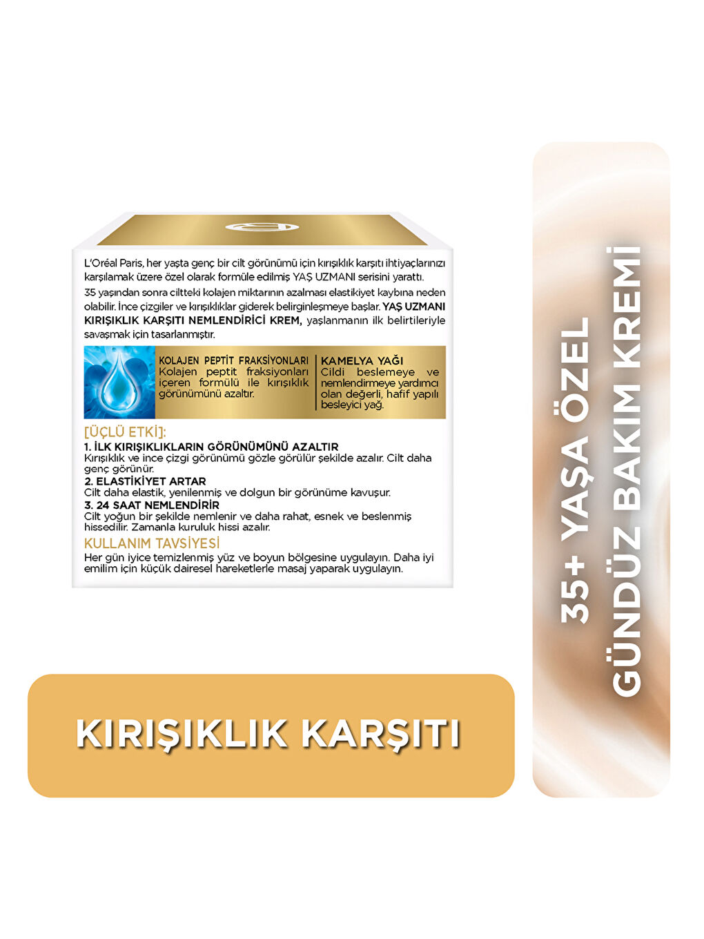 Yaş Uzmanı 35+ İnce Çizgi Görünümünü Azaltan & Cilde Canlı Görünüm Veren, Kırşıklık Karşıtı Krem50ml-3