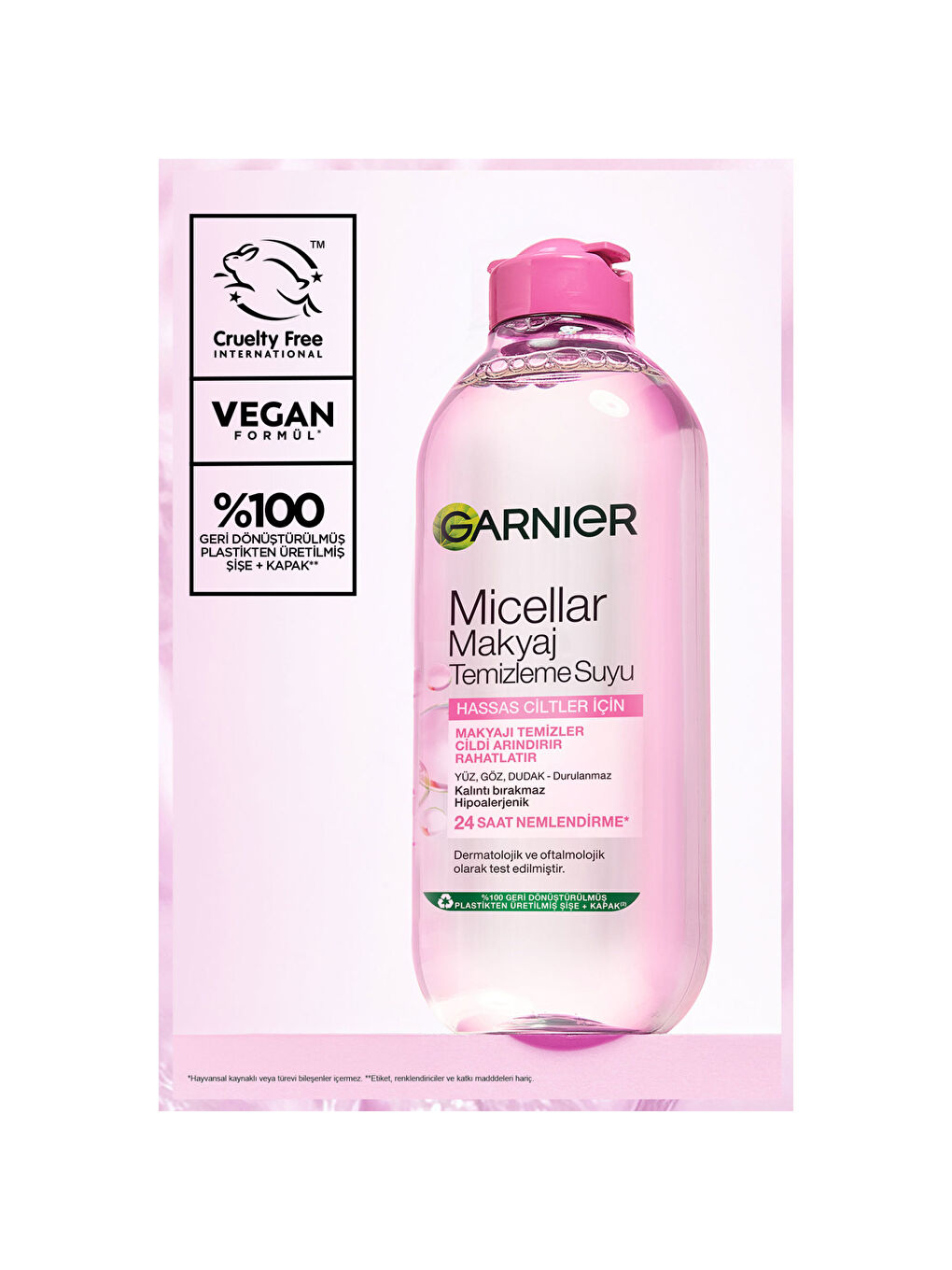 Micellar Makyaj Temizleme Suyu 400ml, 24 Saat Nemlendirme, Hassas Ciltler Için-6