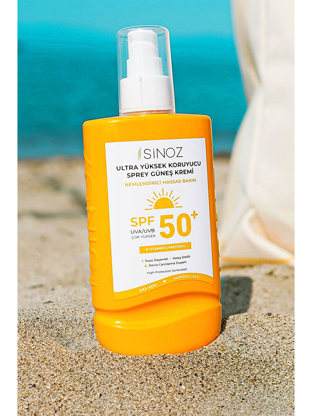 Spf 50 Ultra Yüksek Koruyucu Vücut Güneş Kremi Sprey 200 Ml - Nemlendirici Hassas Bakım-5