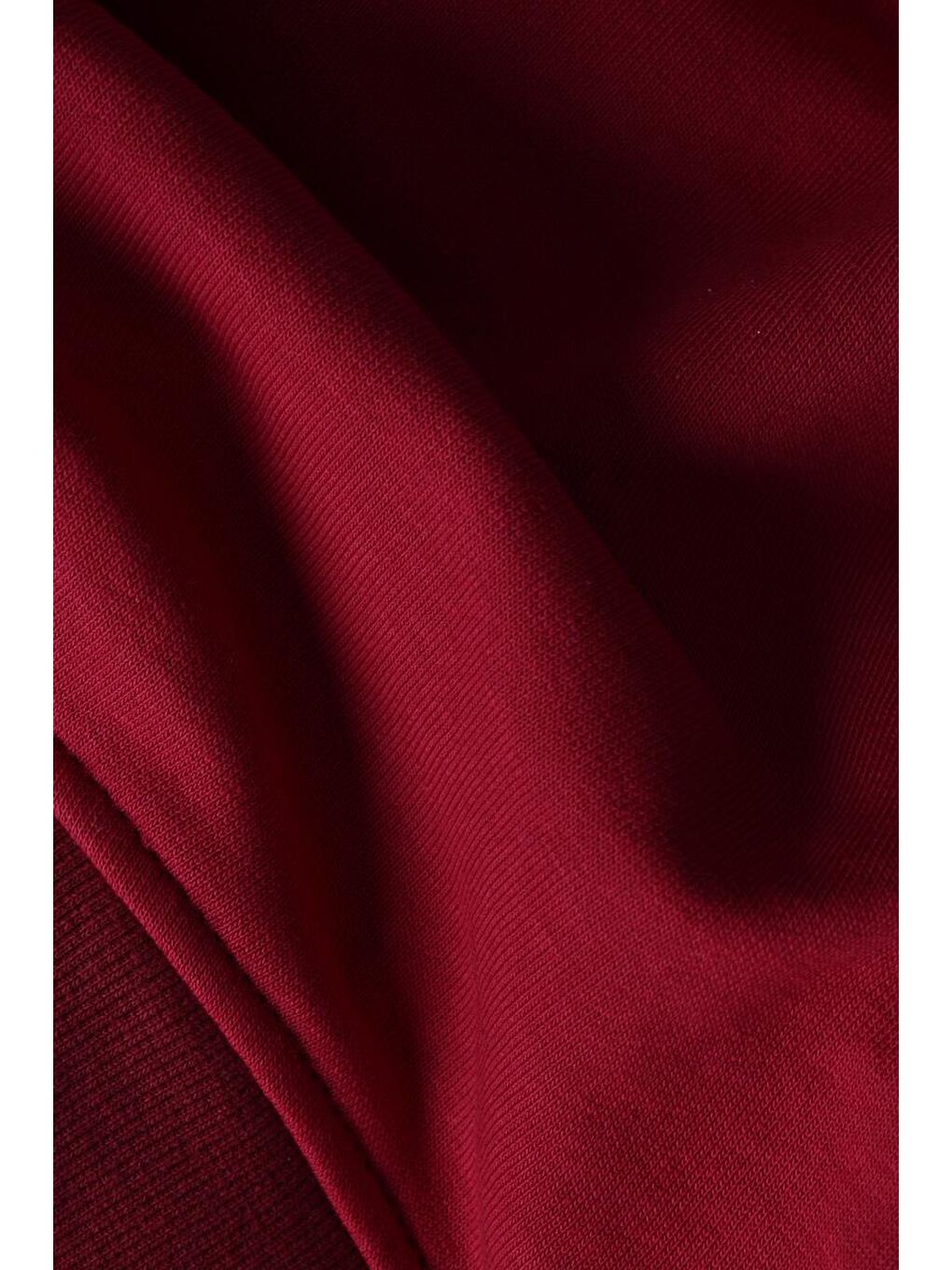 Kırmızı-Kolları Fermuarlı Dokuma Garnili Oversize Sweat-8