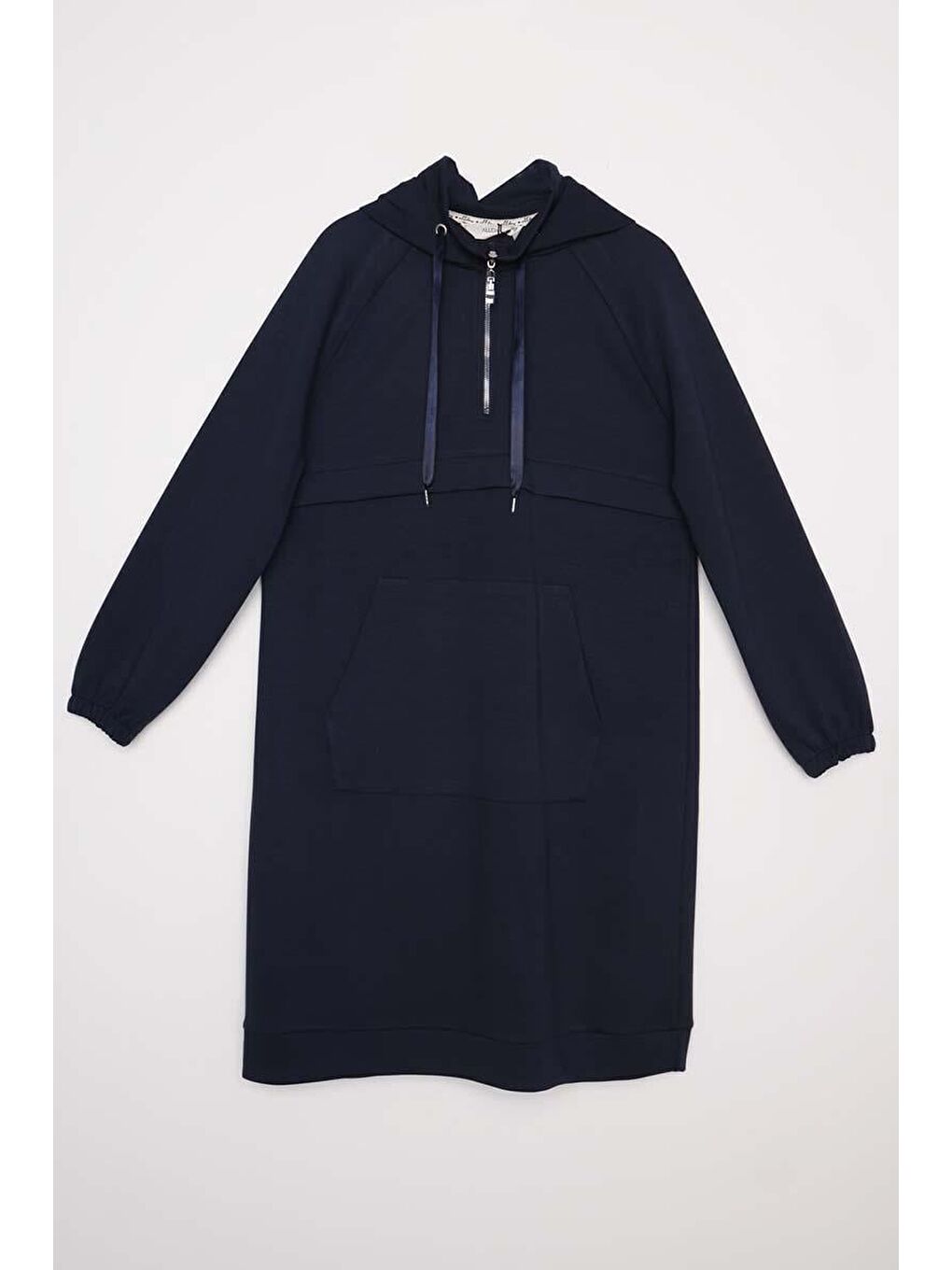 İndigo-Ön Roba Dubleli Elastanlı Sweat-5