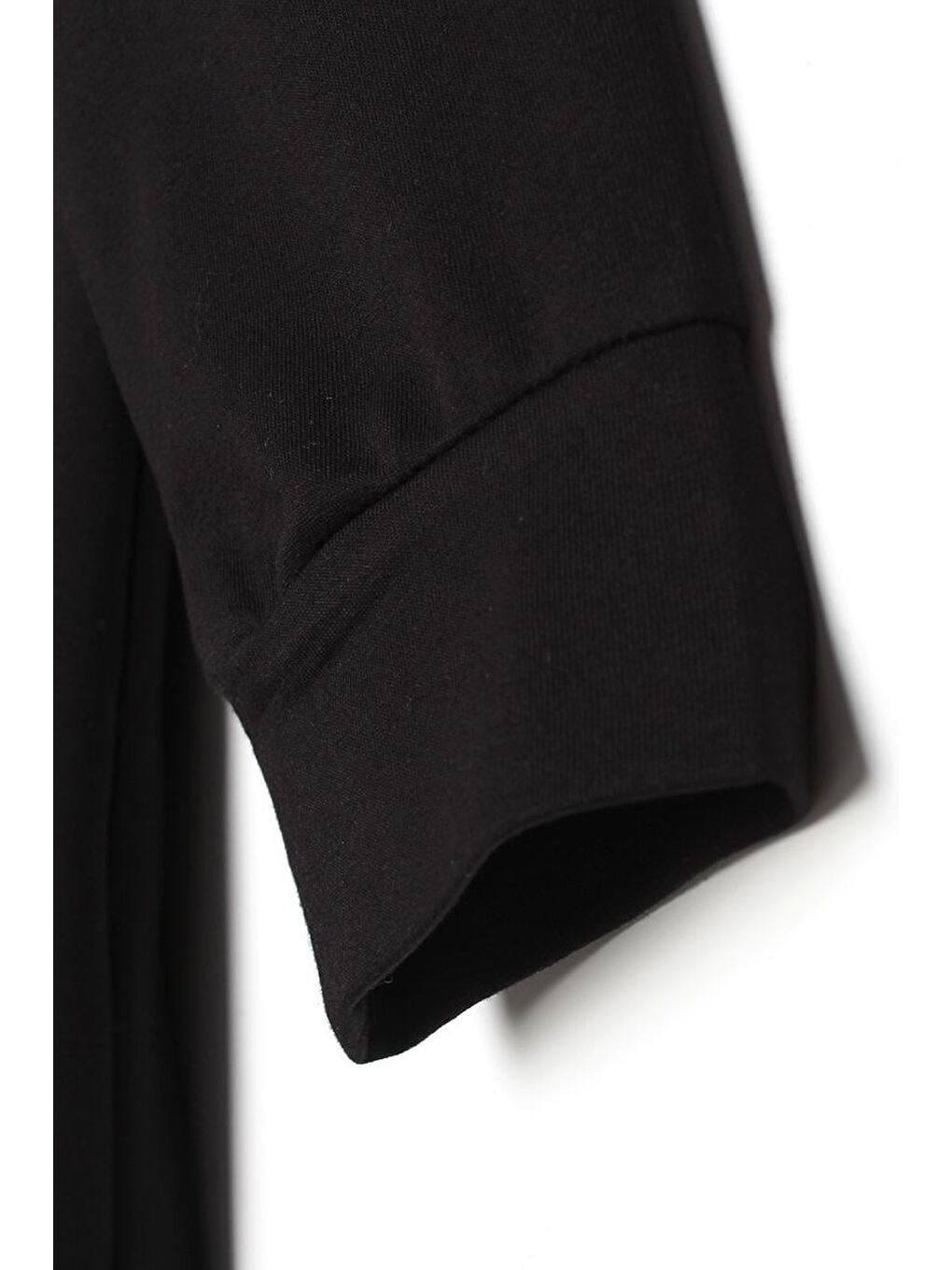 Siyah Kanguru Cepli Kapüşonlu Sweat Tunik-6