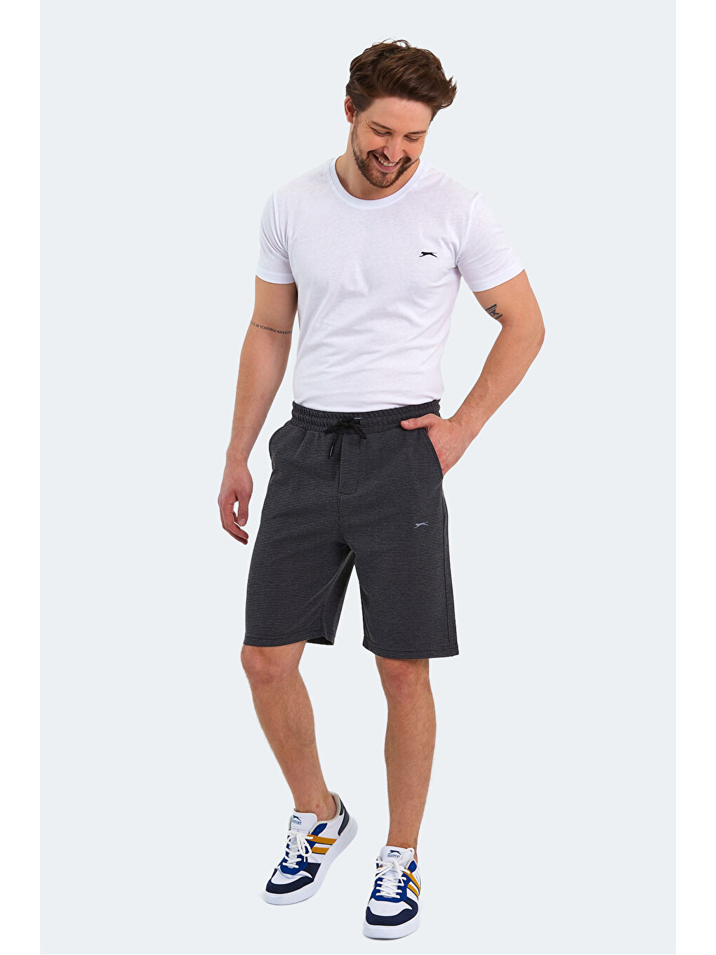 OSBORN Erkek Şort Koyu Gri-5