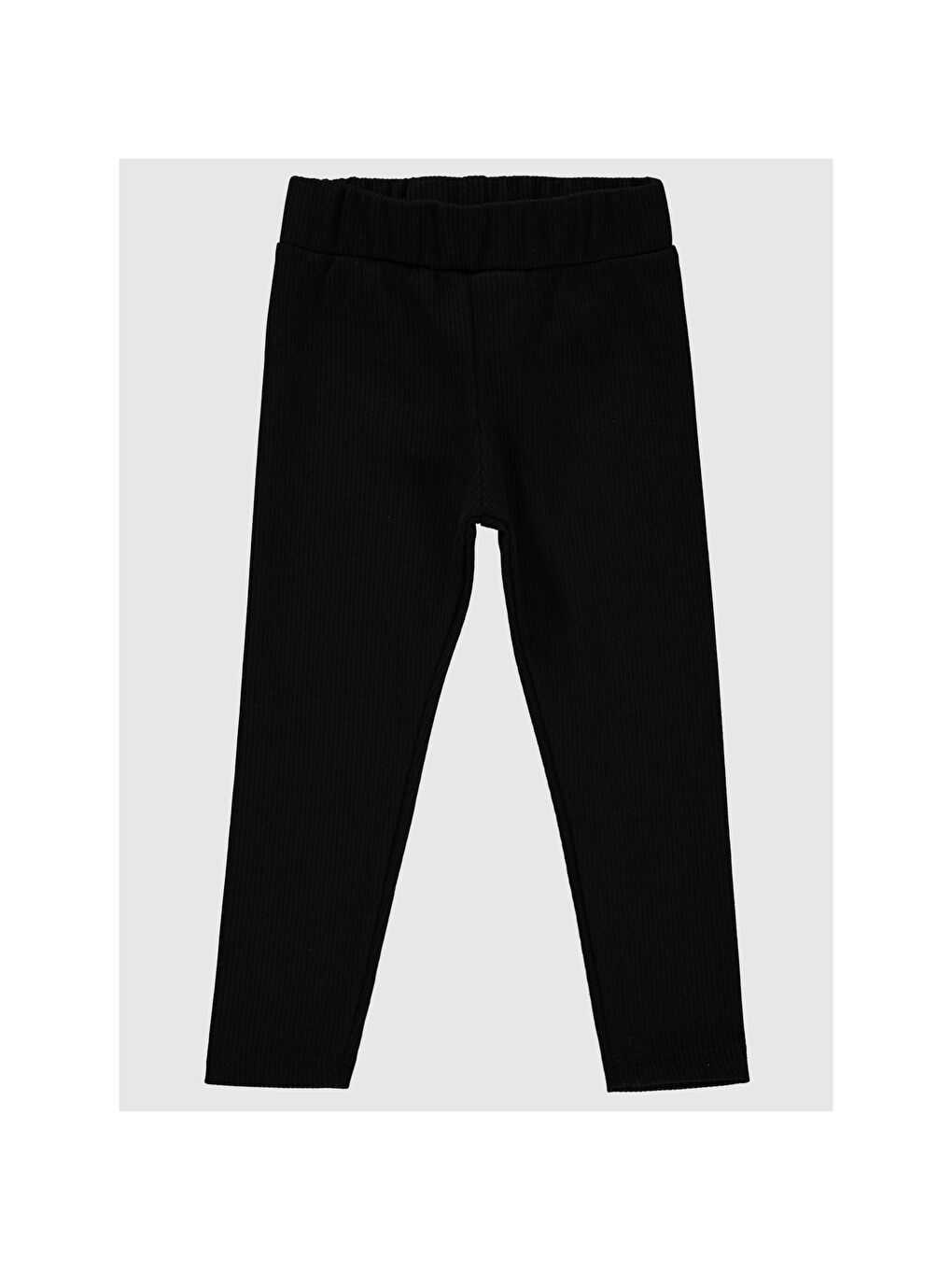 Girls Düz 2-5 Yaş Tayt - Siyah 4-5 Yaş-4