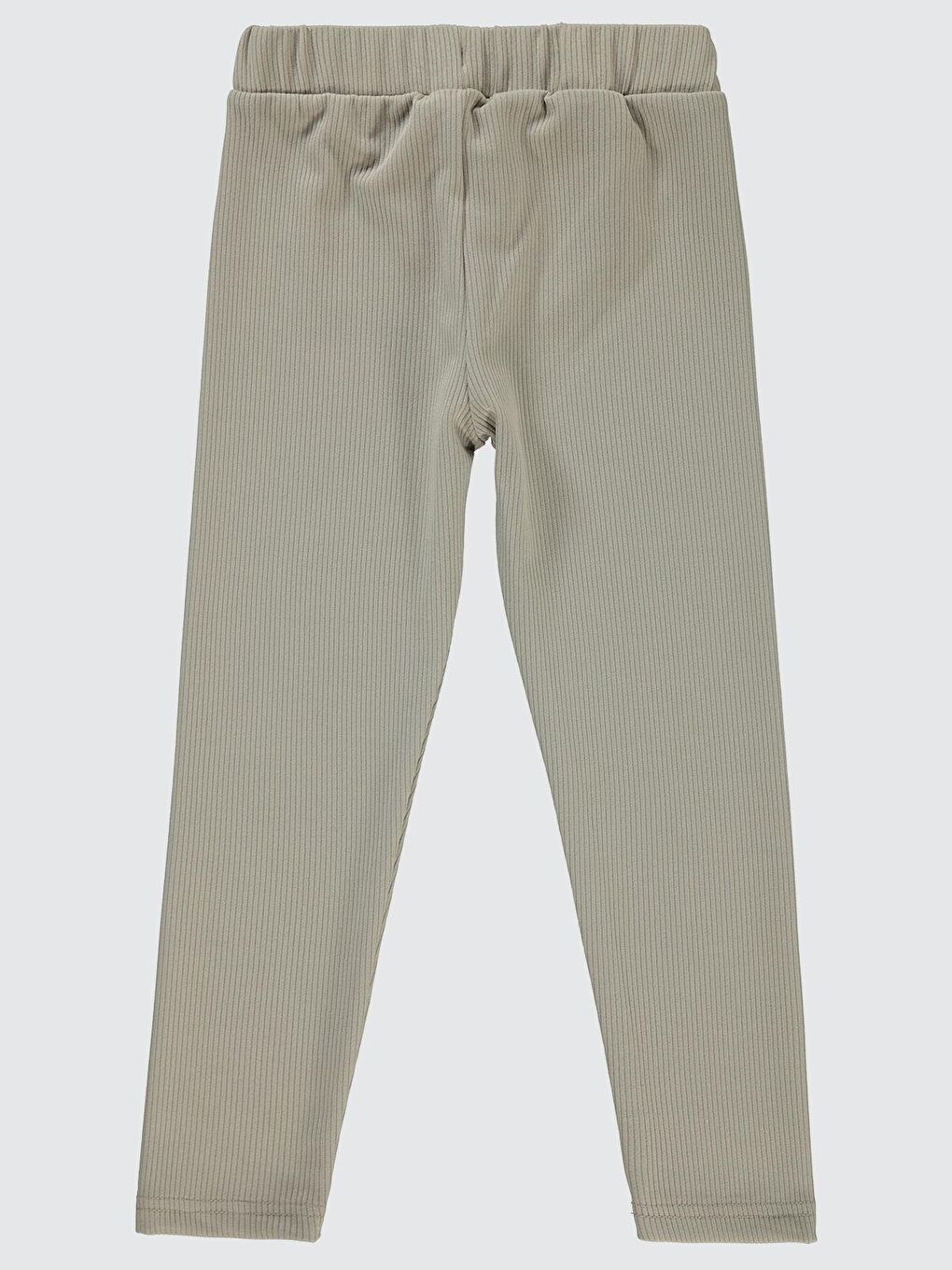 Girls Düz 10-13 Yaş Tayt - Bej 13-14 Yaş-1