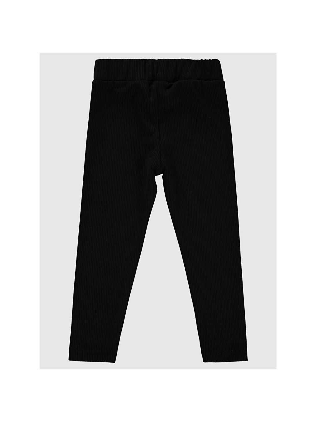 Girls Düz 2-5 Yaş Tayt - Siyah 4-5 Yaş-5