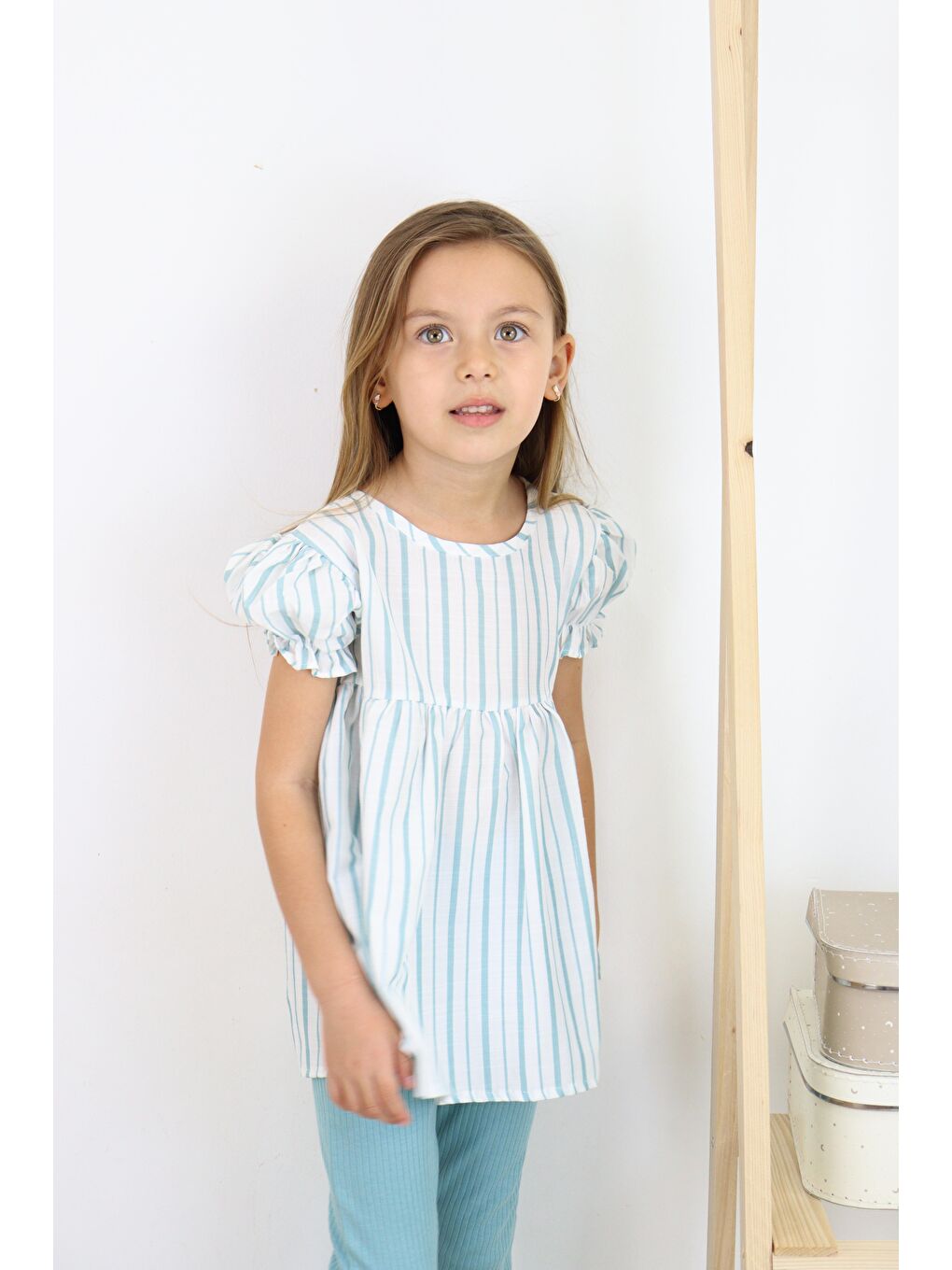 Yeşil Karpuz Kollu İkili Takım-1