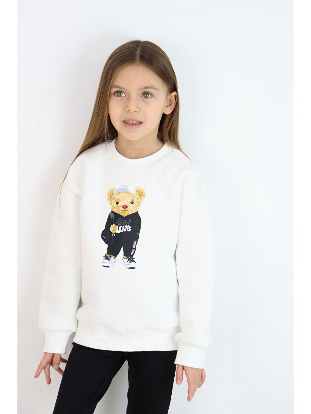 Siyah Düz Paça Tayt Takım-1