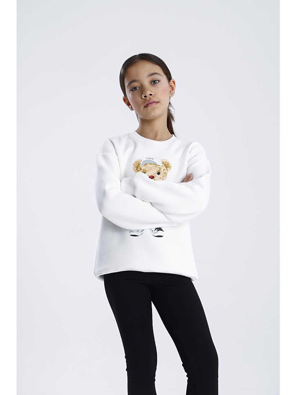 Siyah Düz Paça Tayt Takım-7