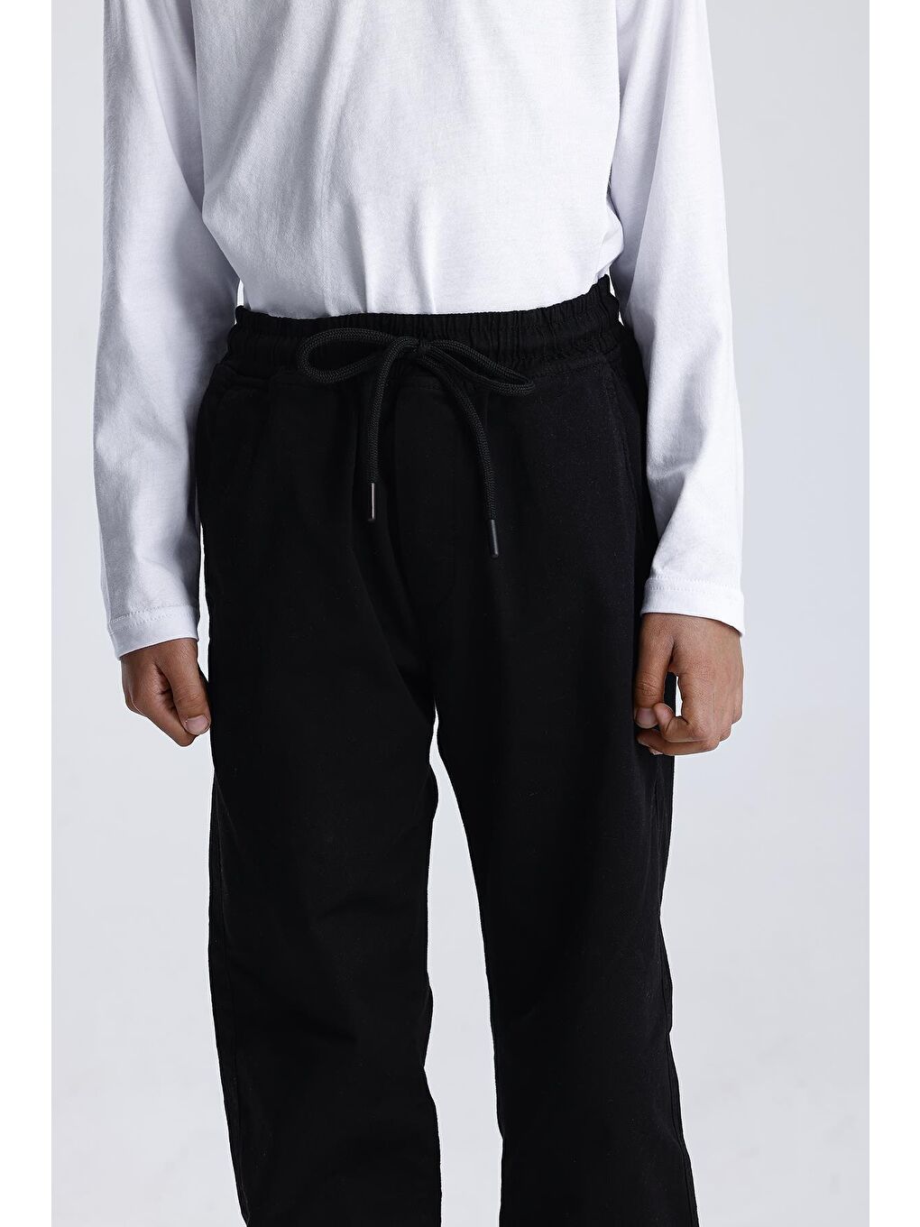 Siyah Jogger Pantolon-3