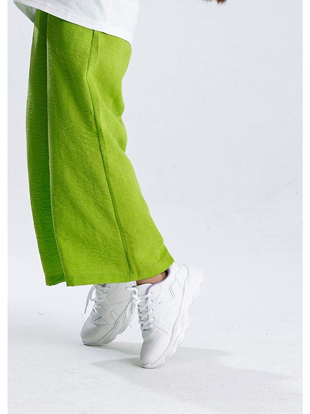 Yeşil Düz Pantolon-1