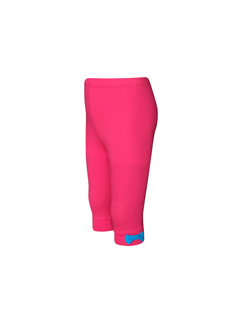 Koyu Fuşya Kız Çocuk Renkli Fiyonklu Kapri