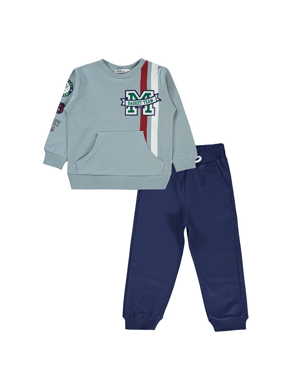 Boys 2-5 Yaş Eşofman Takımı - Mavi-9