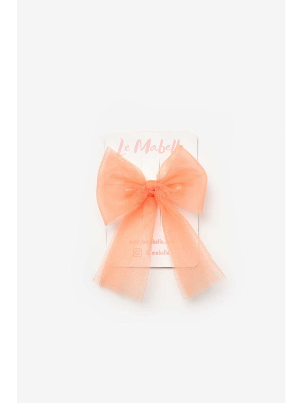 Turuncu Tül Fiyonk Kız Çocuk Klips Toka