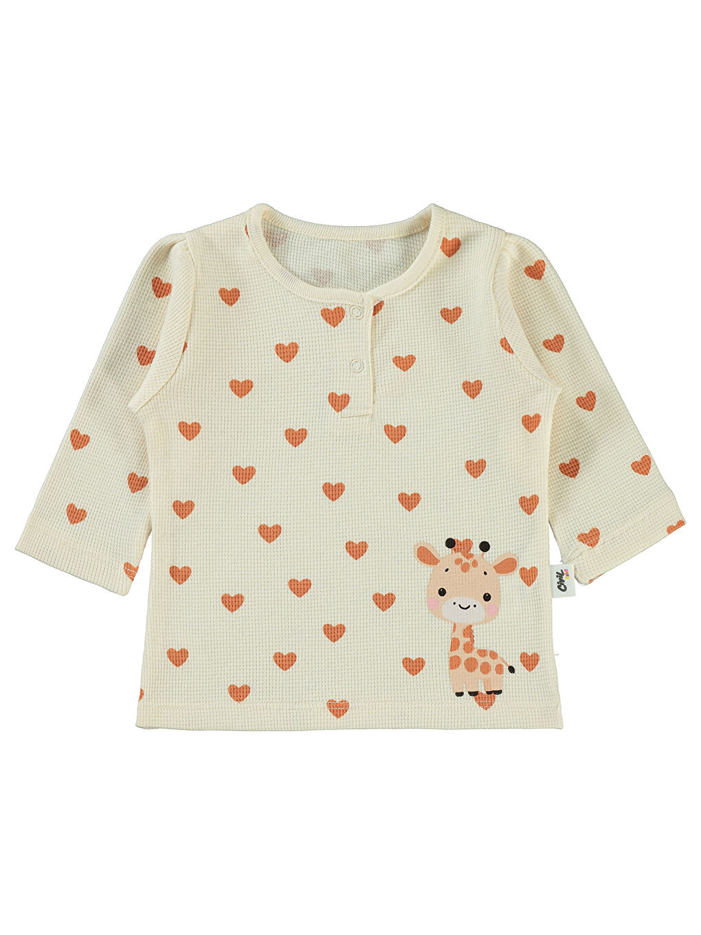 Bej Baby Kız Bebek Sweastshirt 6-18 Ay Fil Dişi