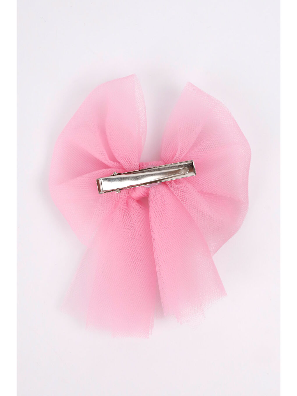 Pembe Tül Fiyonk Kız Çocuk Klips Toka-2