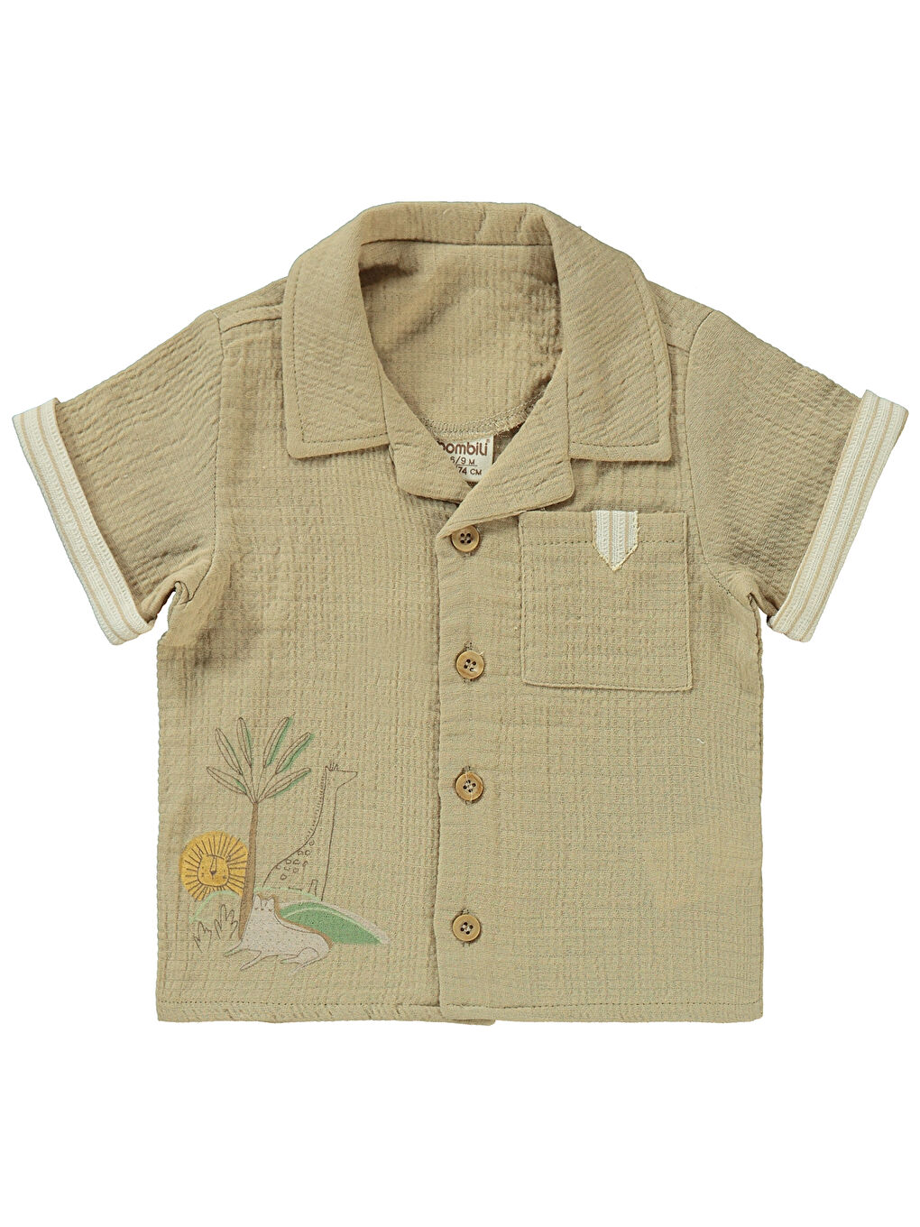 Kahverengi Erkek Bebek Takım 6-18 Ay Camel-2