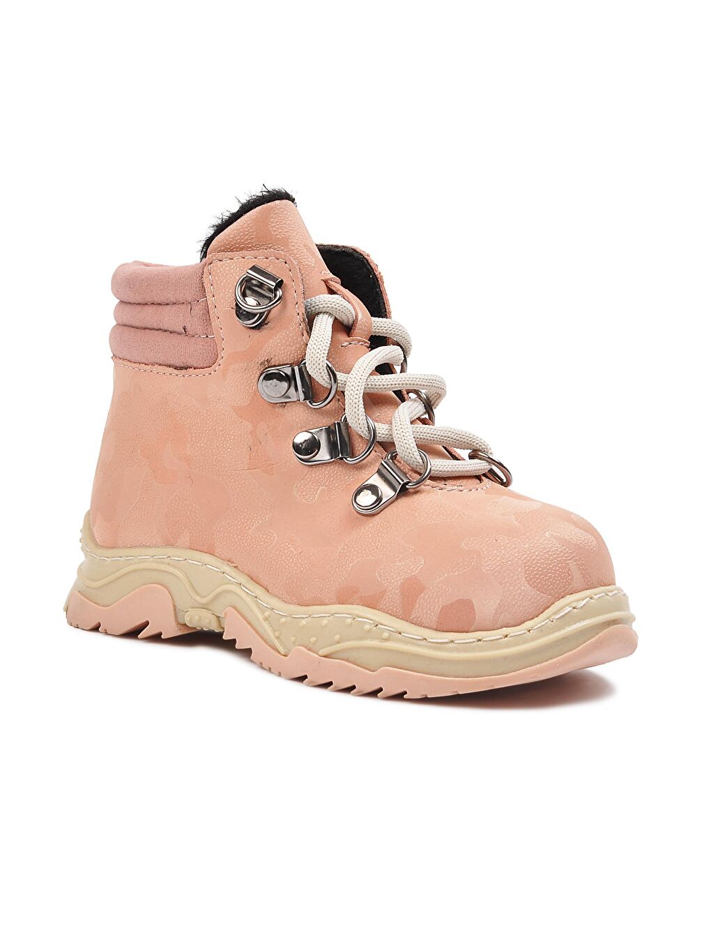 Pembe 1309 Pudra Fermuarlı Kız Bebek Bot-2