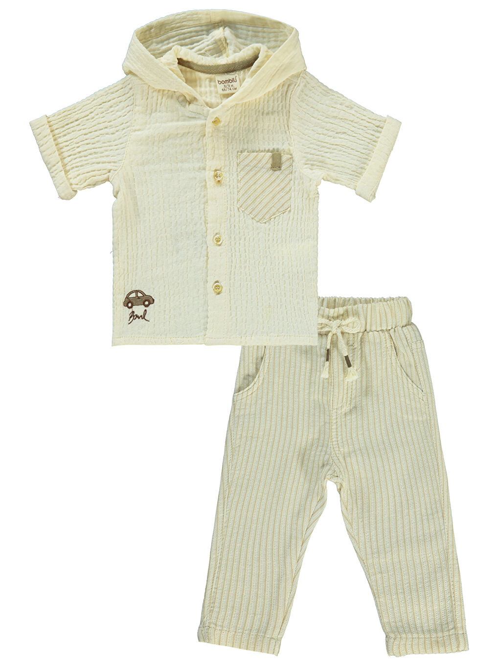 Erkek Bebek Takım 6-18 Ay Bej