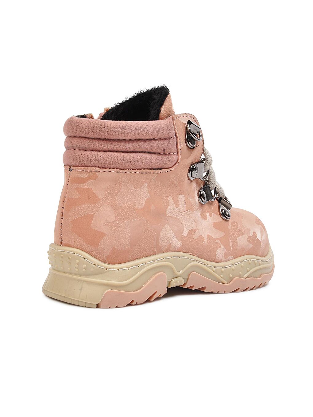 Pembe 1309 Pudra Fermuarlı Kız Bebek Bot-3