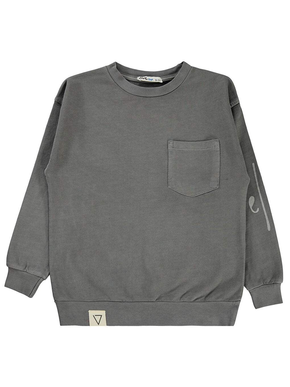 Boys Erkek Çocuk Sweatshirt 6-9 Yaş Antrasit