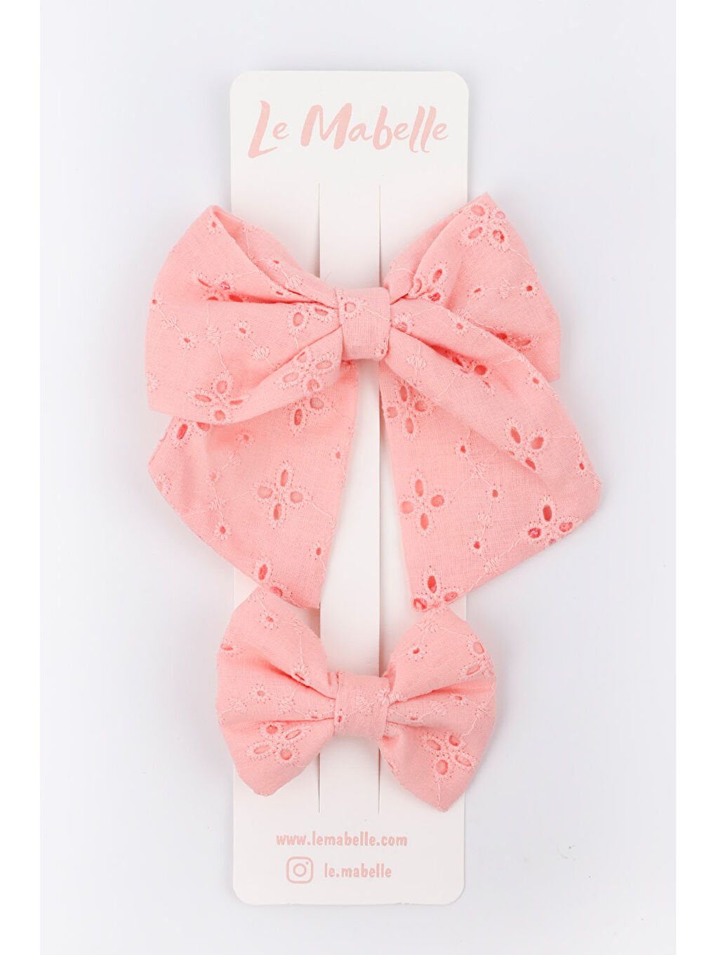 Pembe Somon Fisto Fiyonk Anne Kız Toka Set