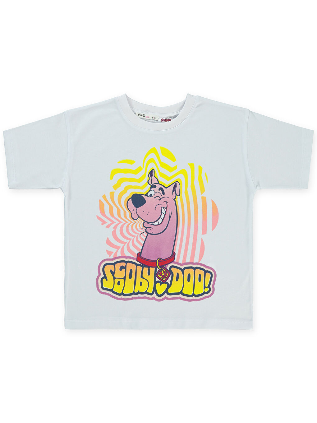 Scooby Doo Kız Çocuk Tişört 6-9 Yaş Beyaz-2
