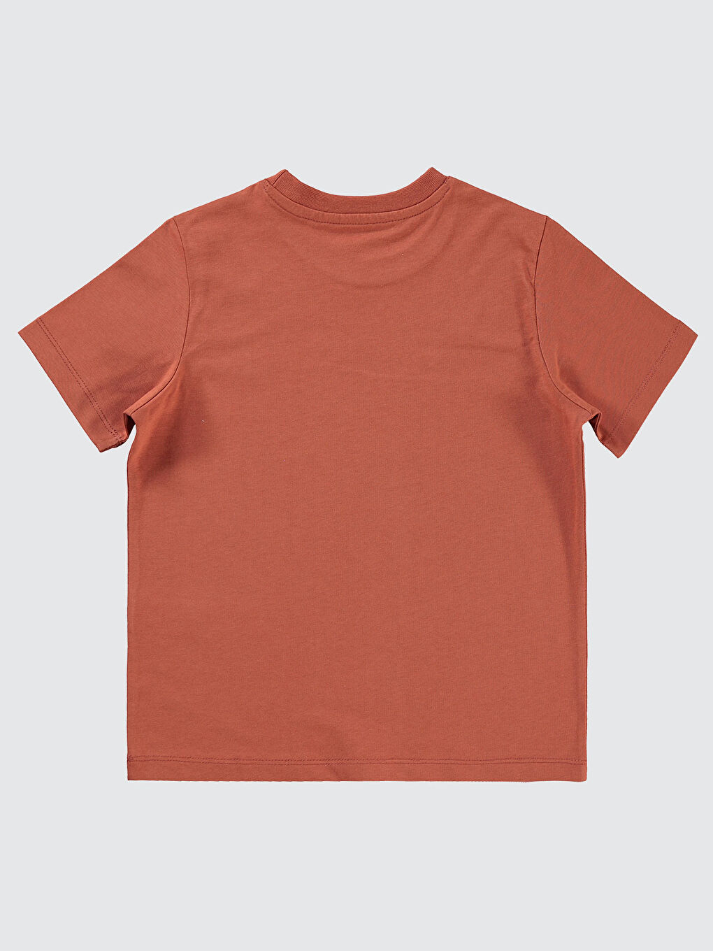 Turuncu Boys Erkek Çocuk Tişört 6-9 Yaş Koyu Bakır-1