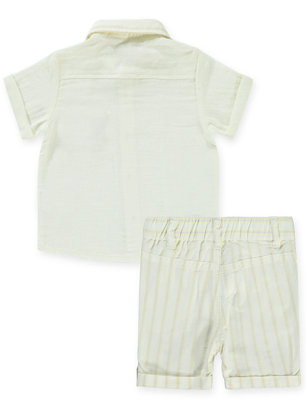 Kahverengi Erkek Bebek Takım 6-18 Ay Hardal-1