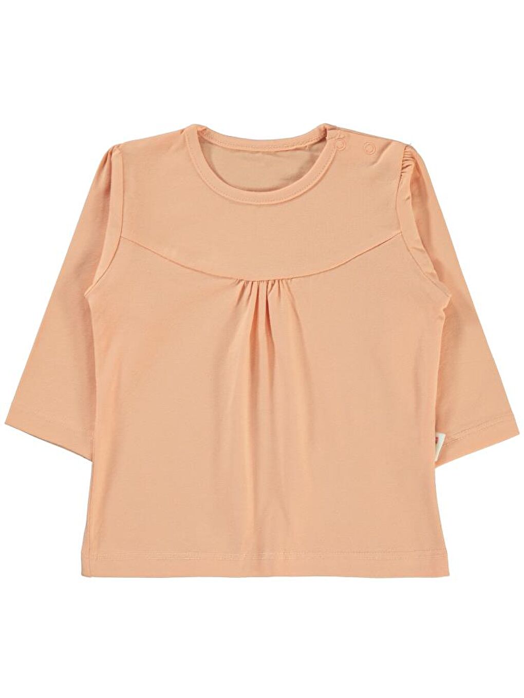 Pembe Baby Önü Parçalı 6-18 Ay Kız Tek Üst - Pudra 9-12 Ay