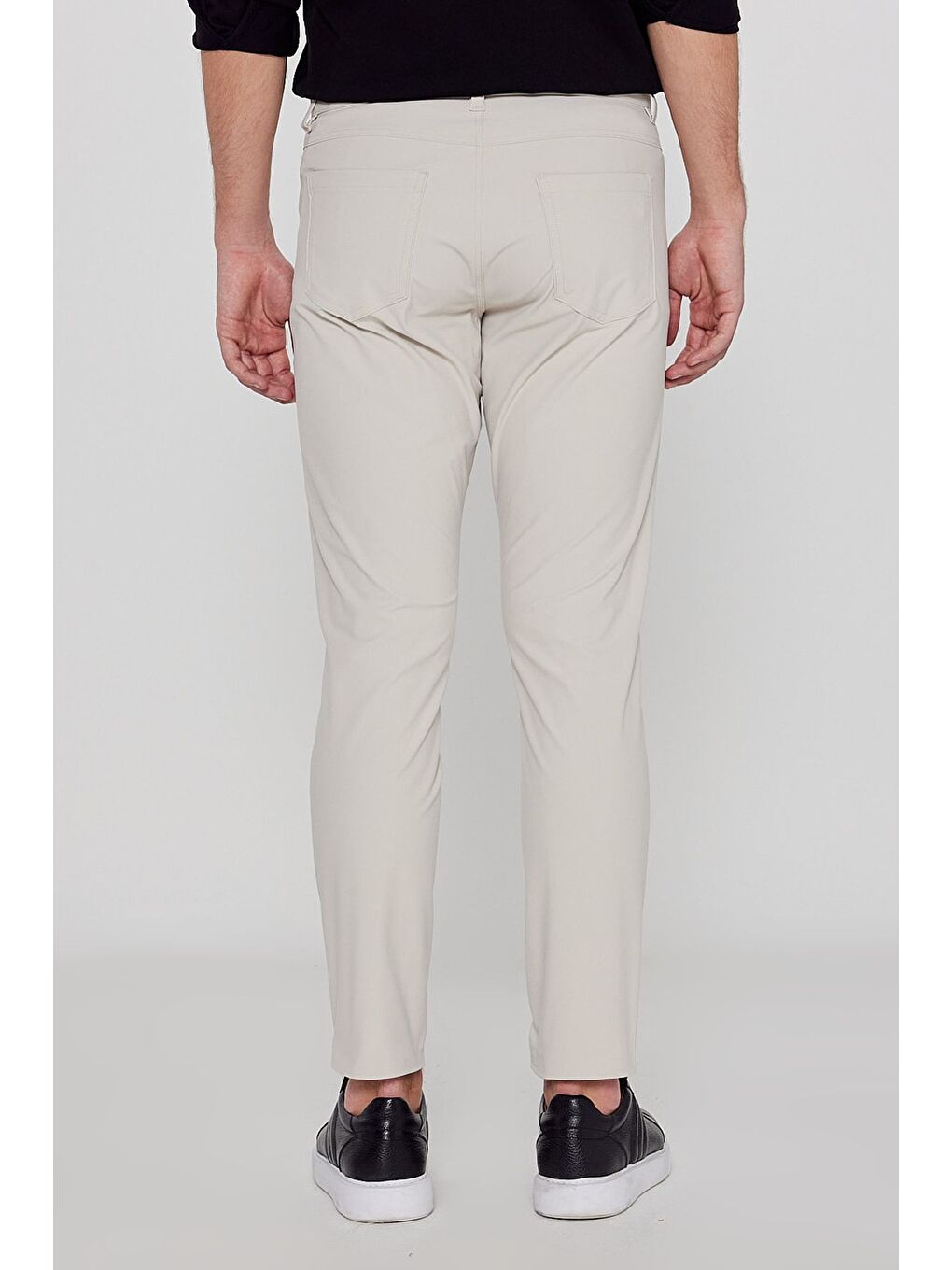 Regular Fit Normal Kesim Normal Bel Dar Paça 5 Cep Casual Bej Pantolon-3