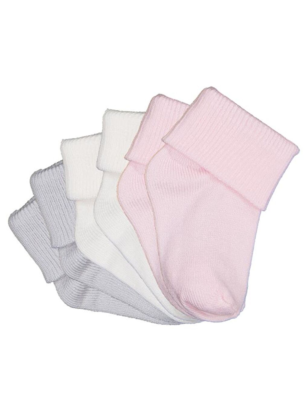 Beyaz Baby Bambu Basic Asetat 0-24 Ay Çorap Setleri - Standart Standart-4