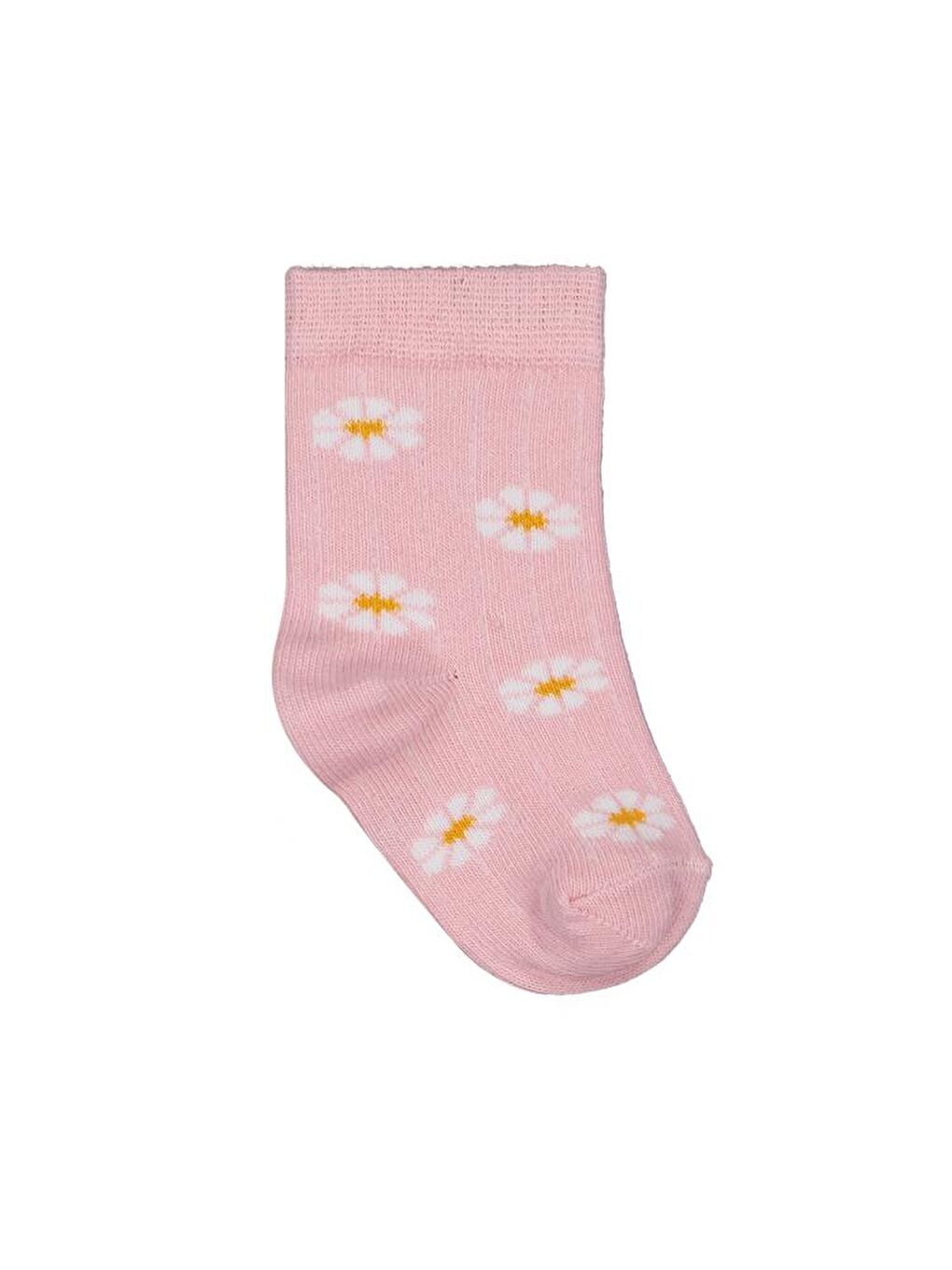 Beyaz Baby Derbili Çiçek 3'lü 6- Bebek Kız Çorap Set-2