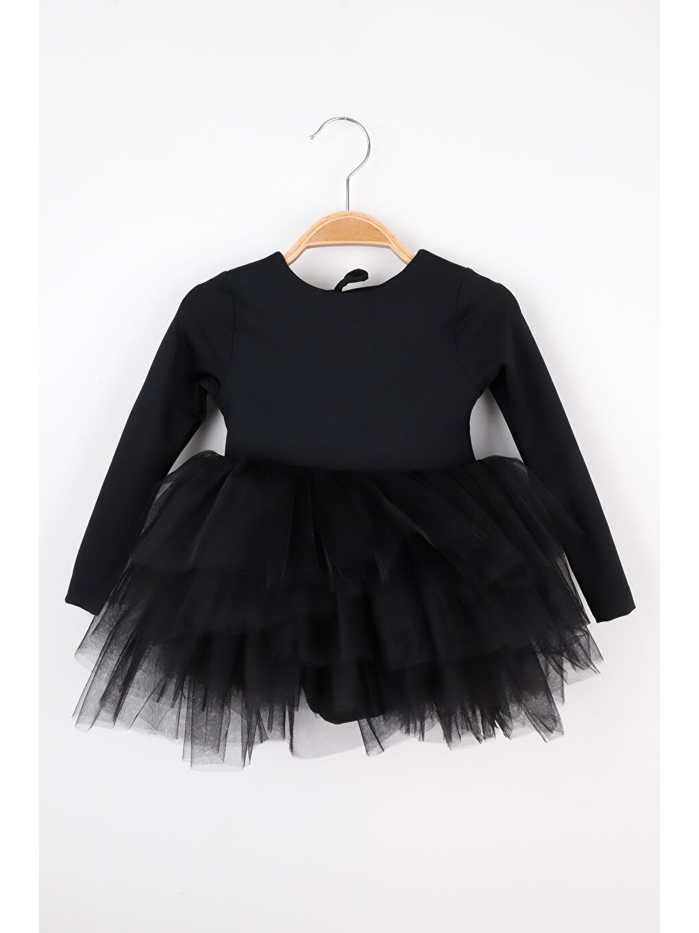 Siyah Tütü Etekli Kız Çocuk Balerin Elbise - Miranda-4