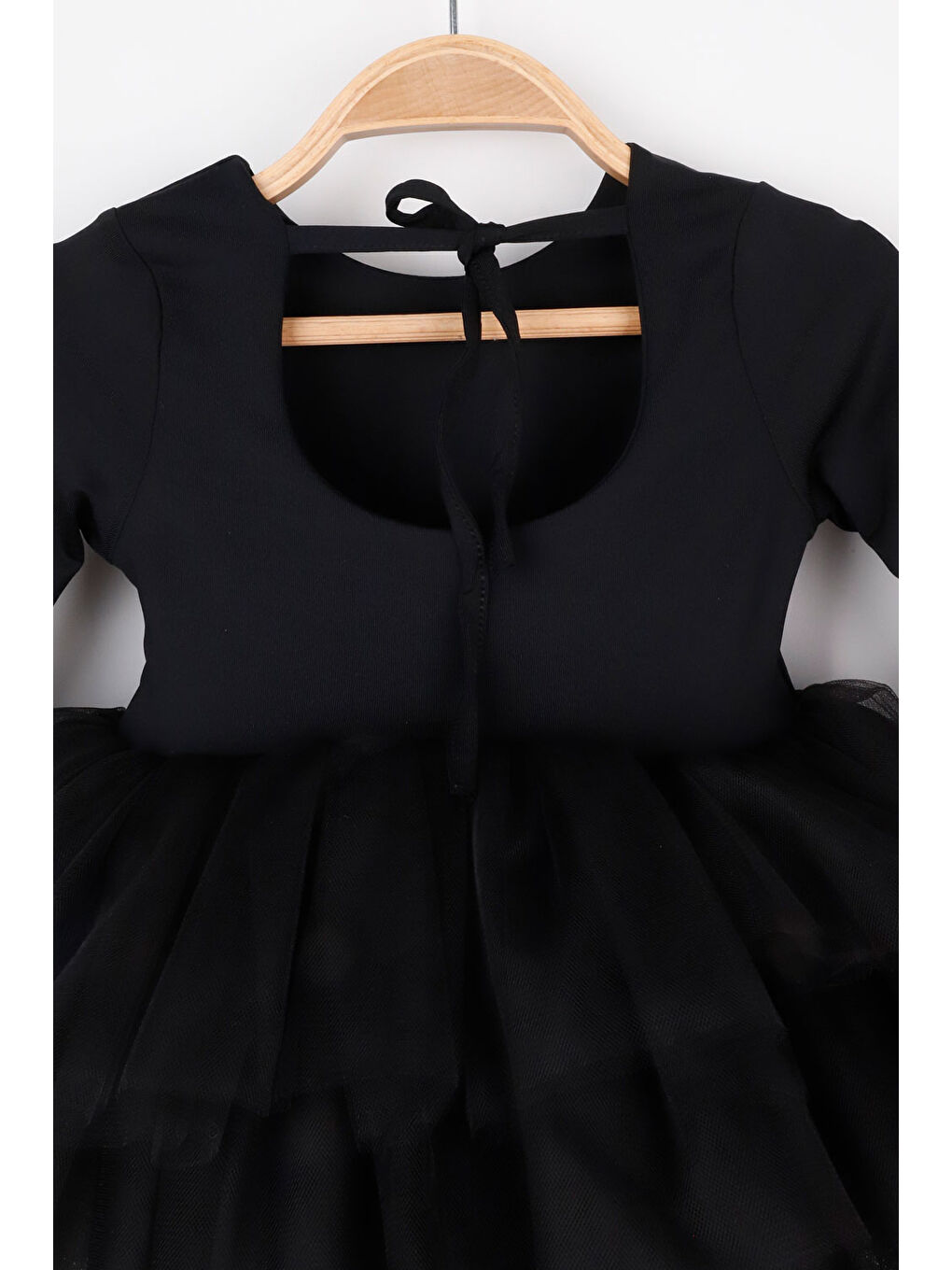 Siyah Tütü Etekli Kız Çocuk Balerin Elbise - Miranda-6