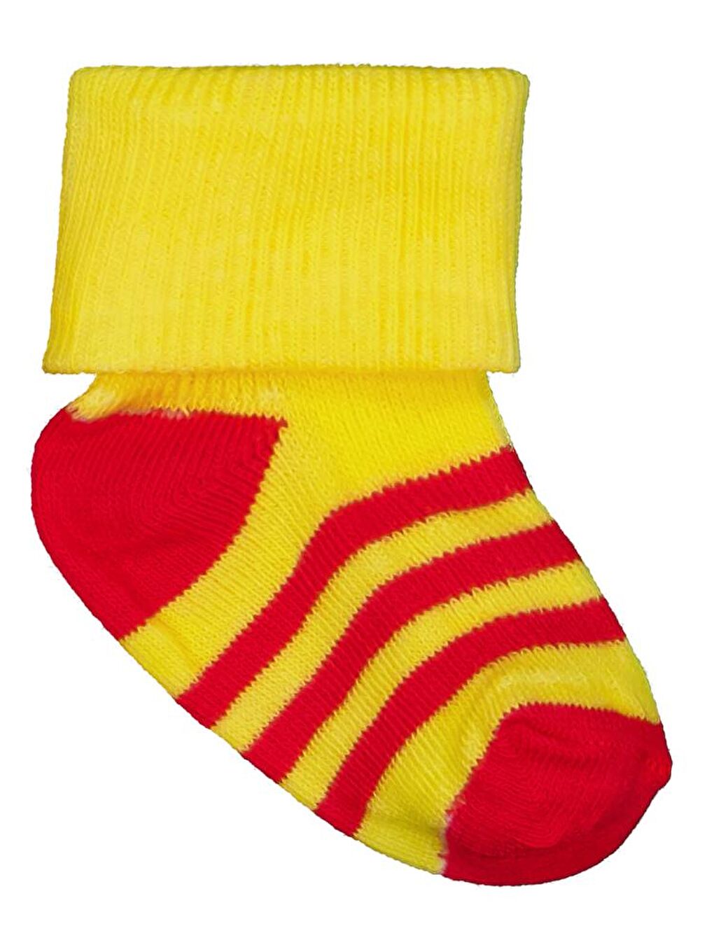 Beyaz Baby Sarı-Kırmızı Asetat 0-24 Ay Çorap Setleri - Standart Standart-2