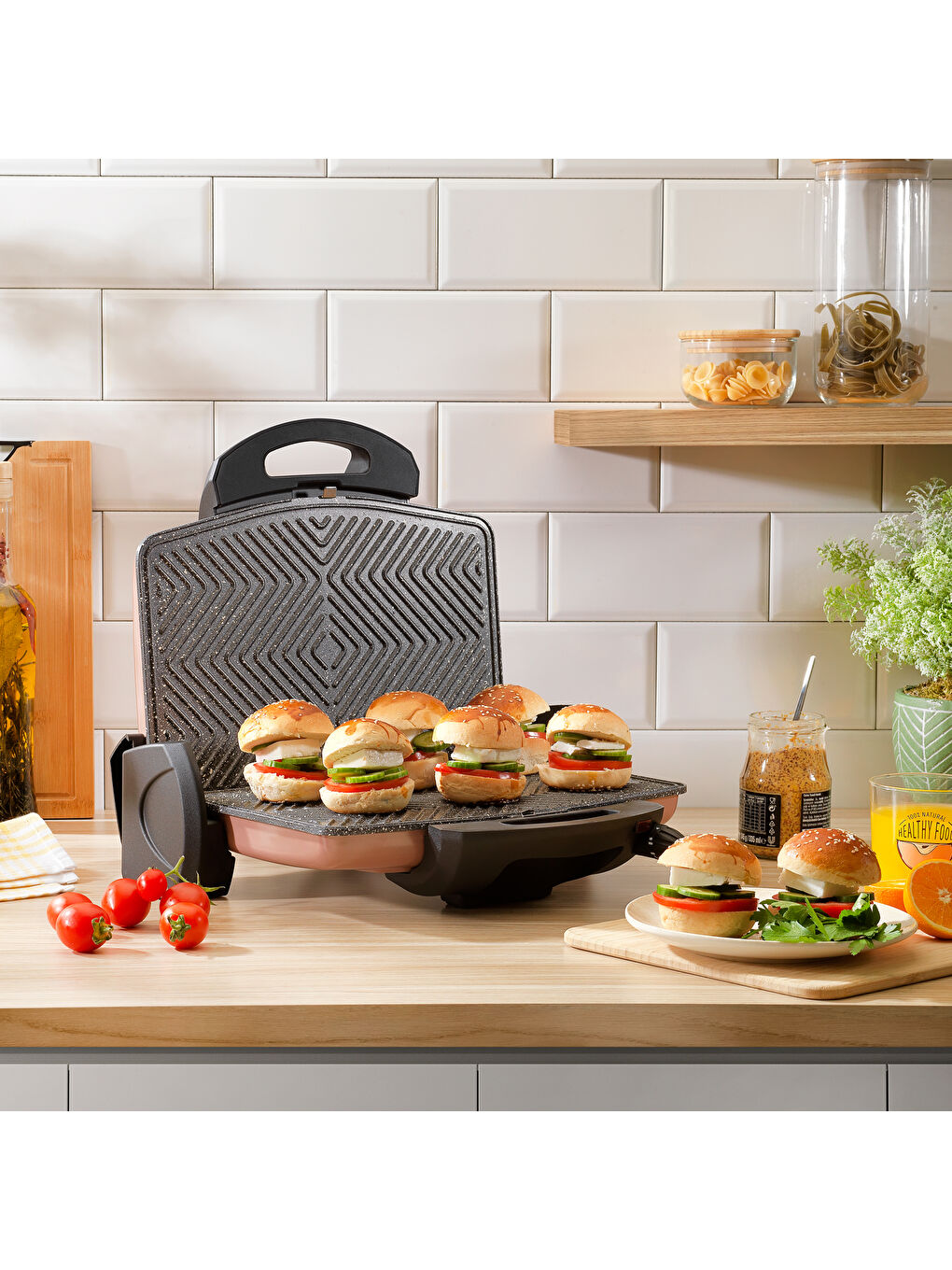 Grill Chef Tost Makinesi-Rosegold-1