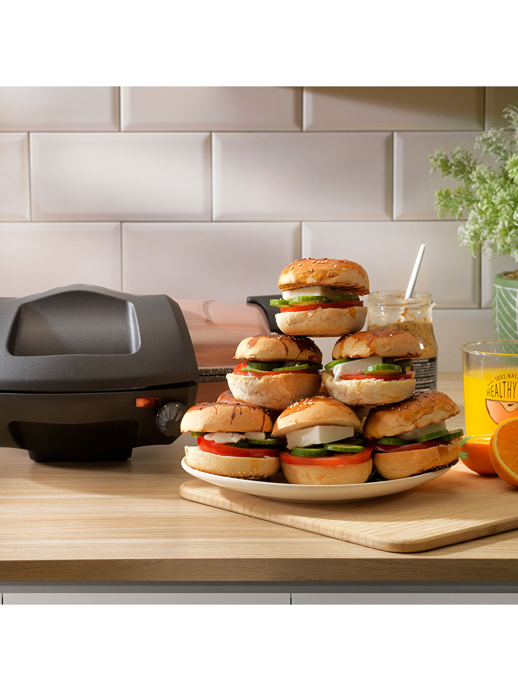 Grill Chef Tost Makinesi-Rosegold-5