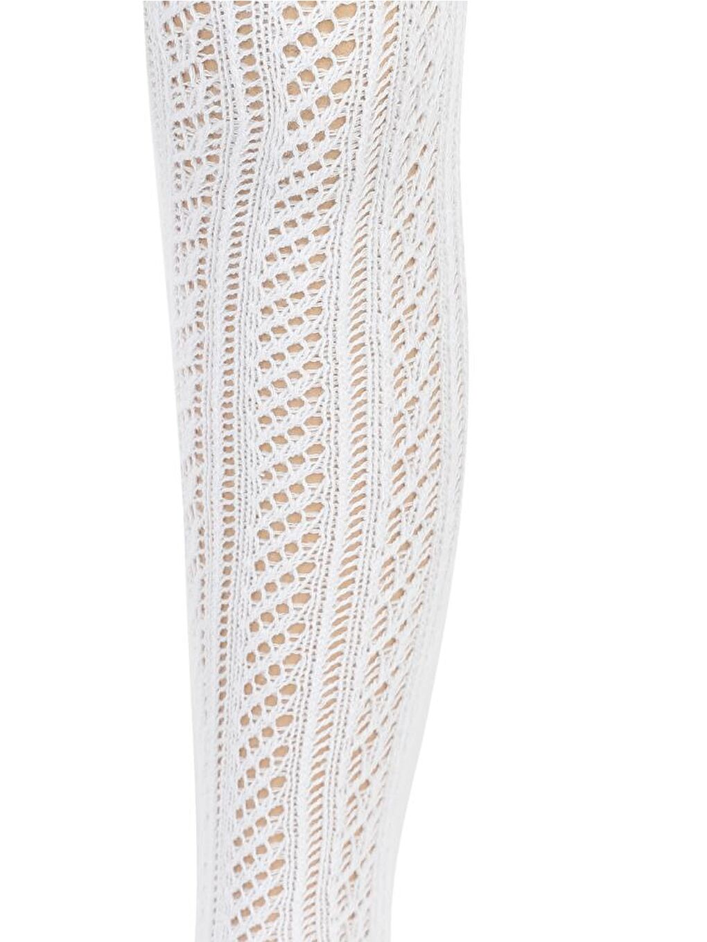 Girls Fileli 3-11 Yaş Külotlu Çorap - Beyaz 9-10 Yaş-1