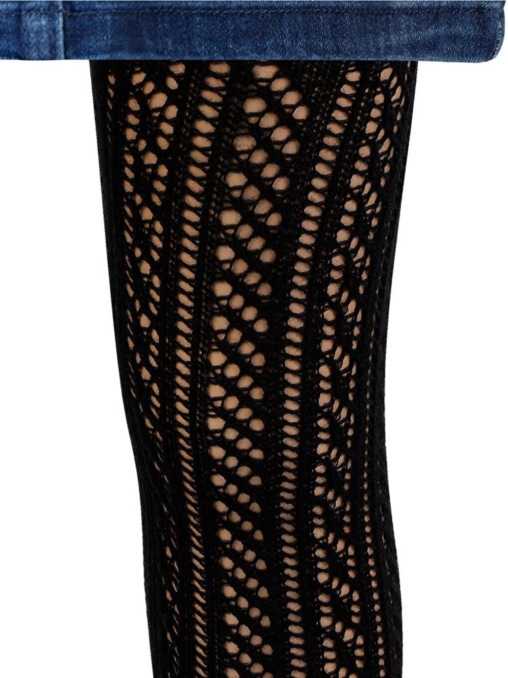 Girls Fileli 3-11 Yaş Külotlu Çorap - Siyah 3-4 Yaş-1